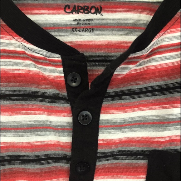 Carbon Men’s 3-Button Short Sleeve Shirt XXL NWOT - Picture 4 of 6